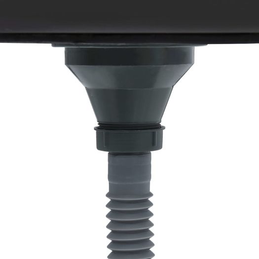 Handmade Kitchen Sink with Faucet Hole Black Stainless Steel