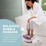 Bubblemate Foot Spa and Massager with Keep Warm Function, Soothing Soak Massage Nodes, Bubble Turbo Strip, Pedicure Pumice Stone (FREE POSTAGE) Image 3