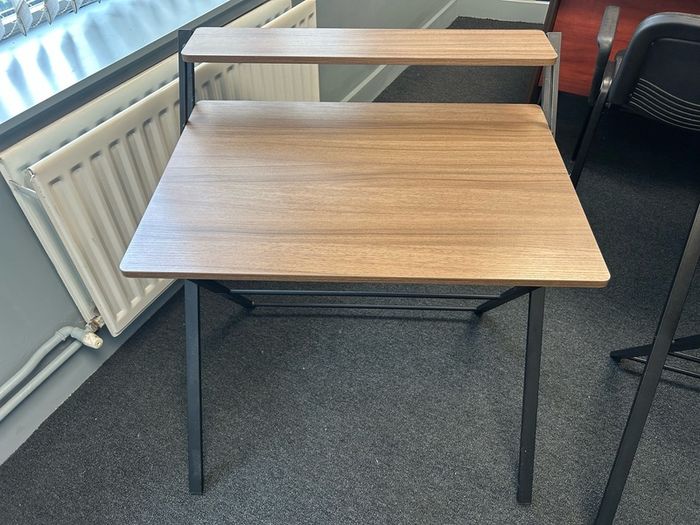 Brown foldable desk x 1