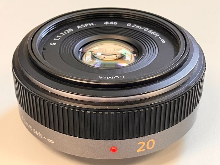 Panasonic 20mm f/1.7 lens