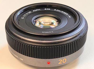 Panasonic 20mm f/1.7 lens