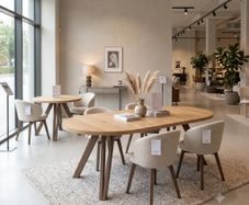 Sova Extendable Round Dining Table 180cm