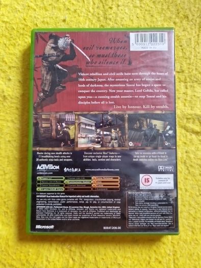 Tenchu Return from Darkness Xbox Original Games Original