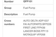 Volkswagen Fuel pump