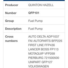 Volkswagen Fuel pump