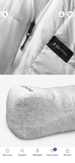 Simond down sleeping bag 0c