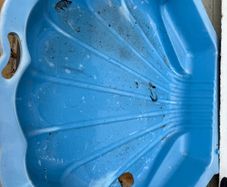 free kids clamshell swimming pool - 2 parts