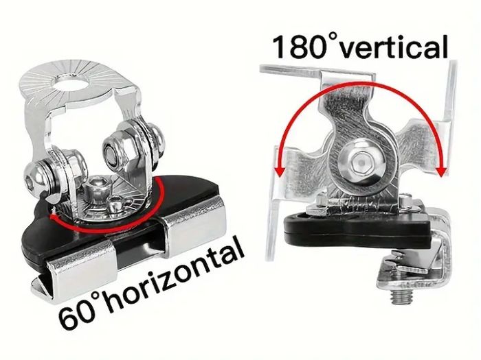 Set of 2 Universal LED Work Light Mounts for Cars And Motorcycles,