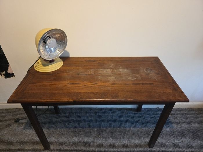 vintage oak hall table
