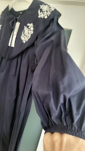 George Navy Boho mini dress Sz 14 UK - Bnwt Rrp 30