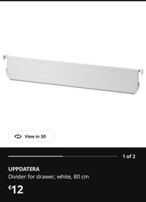IKEA 80cm Drawer Divider