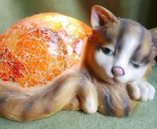 Vintage Cat Lamp - Table Lamp