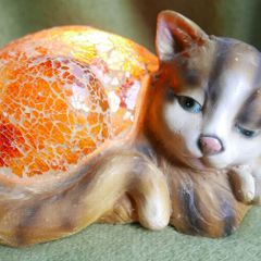 Vintage Cat Lamp - Table Lamp