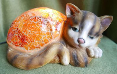 Vintage Cat Lamp - Table Lamp