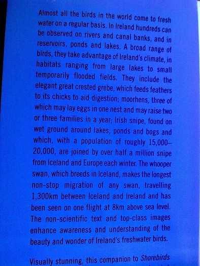 Fresh water birds of Ireland Irish