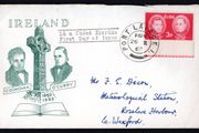 1962 Ireland O'Donovan/O'Curry 3d Commemorative Stamp Illustrated First Day Cover (FDC) with Waterford (Port Lairge) Cancel
