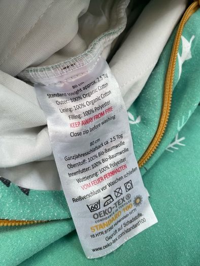 Slumbersac sleeping bag with feet