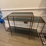 Gold and Glass Console Table Image 3