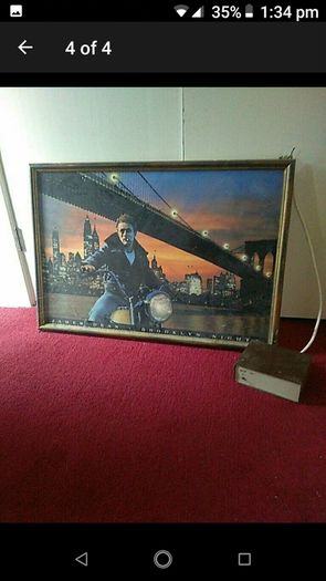 Vintage Light Up Picture
