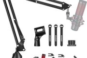 NEW SALE | Microphone Boom Arm,Aokeo AK-35 Adjustable Compact Mic Suspension Boom Scissor Arm Stand For Blue Yeti,Snowball iCE, HyperX QuadCast,SoloCast,Elgato Wave,Etc