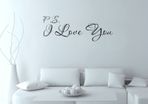 Wall stickers ( P.S. I Love You )