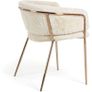 Armchair Runnie fur white steel Image 3