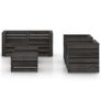 6 Piece Garden Lounge Set Grey Impregnated Pinewood Image 2