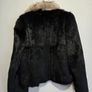 Vintage Real Fur Jacket Size M Elegant Black Glossy Finish, Luxury Evening Wear Image 5