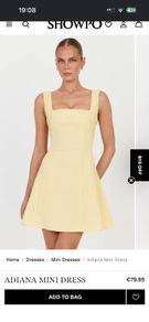 Yellow mini dress