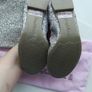Pretty Ballerinas silver flats with matching catch Image 3