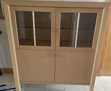 Scovby maple display cabinet