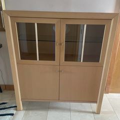 Scovby maple display cabinet