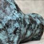 Abstract Bull With Gold Accents - Patinated Bronze Image 4