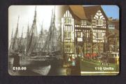 1999 Isle of Man UK10 / 110 units North Quay - Douglas - Old and New (Siemens - S35 (Module 35)) Phone Card