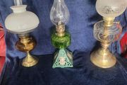 Victorian oil lamps