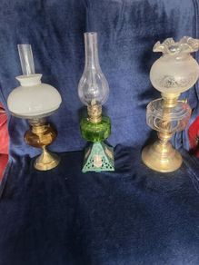 Victorian oil lamps