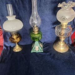 Victorian oil lamps