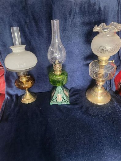 Victorian oil lamps