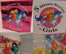 5 Minute Stories For Girls Hardback Book