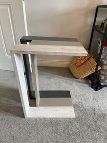 c shaped sofa table