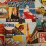 Vintage Italian Printed canvas fabric Image 4