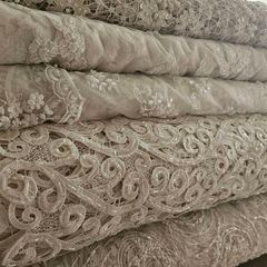 Bridal Fabric beaded lace