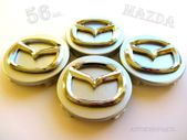 1set 3D Mazda 56mm Alloy Wheel Center Caps cap Hub Cover silver & chrome logo 56