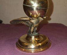 Antique Solid Brass Eagle Ink Well