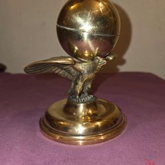 Antique Solid Brass Eagle Ink Well