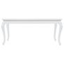 Dining Table 179x89x81 cm High Gloss White Image 3
