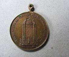 Old Brass Religious Medal