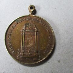 Old Brass Religious Medal