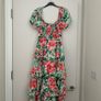 Savida Floral Tiered Maxi Dress With Puff Sleeves - EUR 38 / Small (S) Image 9