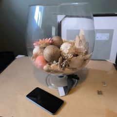 Large brandy glass vase